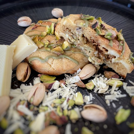 Cookie Coeur Pistache Dubaï & Éclats de Chocolat Blanc - Fait Maison | Blondiy's Cook