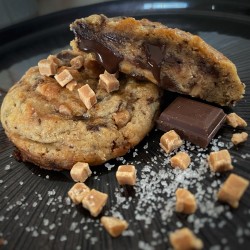 Cookie Caramel & Fleur de Sel - Fait Maison | Blondiy's Cook