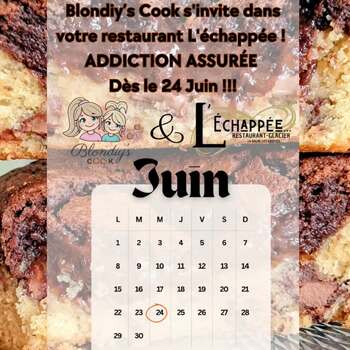 ✨🍪 Quand @lechappeelabalme rencontre Blondiy's Cook... 🍪✨
Il y a des rencontres qui ont comme un goût d'évidence...

D'un côté, L'Échappée, un restaurant-glacier chaleureux où l'on aime prendre le temps de partager un bon repas, savourer une glace artisanale ou profiter d'un moment de détente en terrasse.

De l'autre, Blondiy's Cook, une aventure gourmande née de la passion du fait maison, des recettes généreuses et de l'envie de créer des douceurs qui réchauffent les cœurs autant qu'elles régalent les papilles.

❤️ Ensemble, nous sommes heureux de vous annoncer une belle collaboration gourmande !

📅 À partir du Mercredi 24 juin, retrouvez les créations Blondiy's Cook chez L'Échappée à La Balme-les-Grottes.

☀️ Après un repas en terrasse
☕ Pour accompagner un café gourmand
🍪 Pour une pause sucrée pleine de réconfort
🤎 Ou simplement pour le plaisir de craquer
Laissez-vous tenter par des cookies généreux, moelleux et ultra gourmands, préparés avec passion et des ingrédients soigneusement sélectionnés.

✨ Et parce que la gourmandise mérite de se prolonger, certaines créations Blondiy's Cook seront également disponibles à la vente en caisse, pour s'offrir une petite douceur supplémentaire ou repartir avec un cadeau gourmand à partager.

🌿 L'Échappée
📍 51-59 Route de Crémieu
38390 La Balme-les-Grottes
🤎 Créations réalisées avec passion
📞 09 61 27 14 94
📱 Instagram : @lechappeelabalme
Un lieu convivial, familial et chaleureux où il fait bon se retrouver autour d'une cuisine généreuse et de moments simples à partager.

🍪 Blondiy's Cook
🤎 Cookies artisanaux faits maison
🤎 Recettes généreuses et gourmandes
🤎 Ingrédients de qualité
🤎 Créations réalisées avec passion
📞 06 47 73 66 64 
📱 Instagram : @blondiys_cook
📘 Facebook : Blondiy's Cook

✨ Une belle rencontre locale, une même passion pour le goût, le partage et la gourmandise.
Quand L'Échappée rencontre Blondiy's Cook, les pauses gourmandes prennent une toute nouvelle saveur... 🤎🍪

#BlondiysCook #labalmelesgrottes #cookielovers #cafegourmand #isere